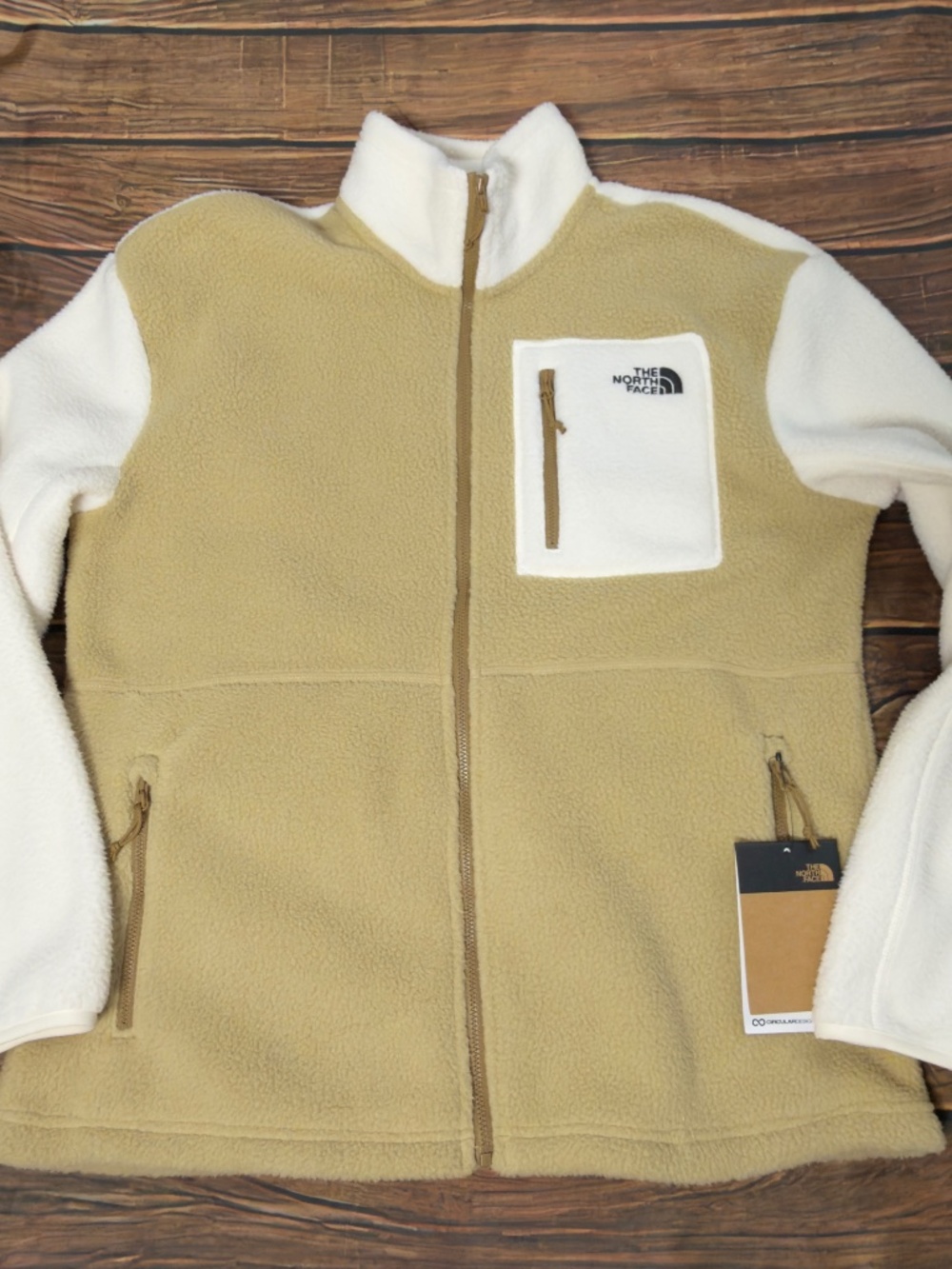 The North Face Women’s L Colorblock Sherpa Fleece Full Zip Jacket NWT